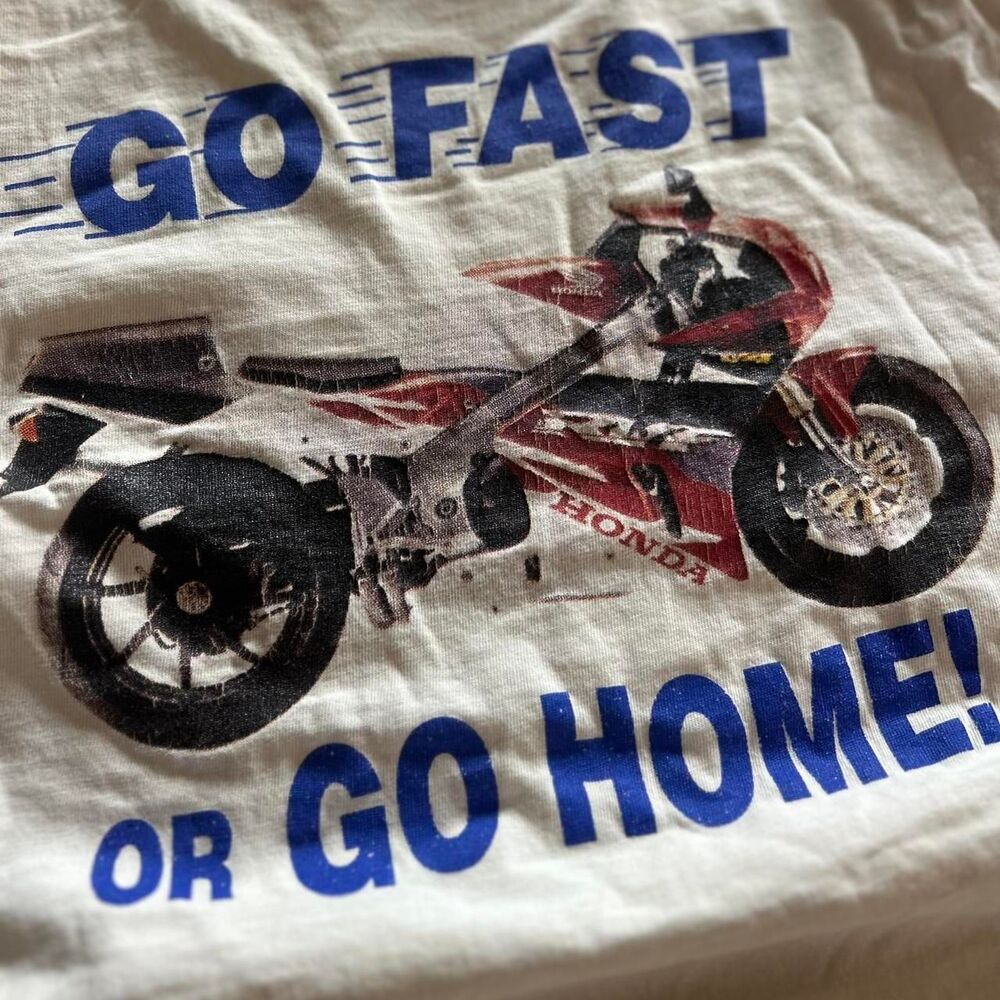 Honda Men's White and Cream T-shirt
